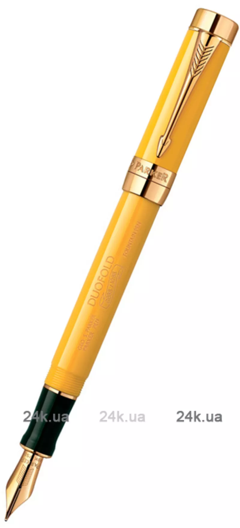 Ручка Parker Duofold Mandarin Yellow GT FP M