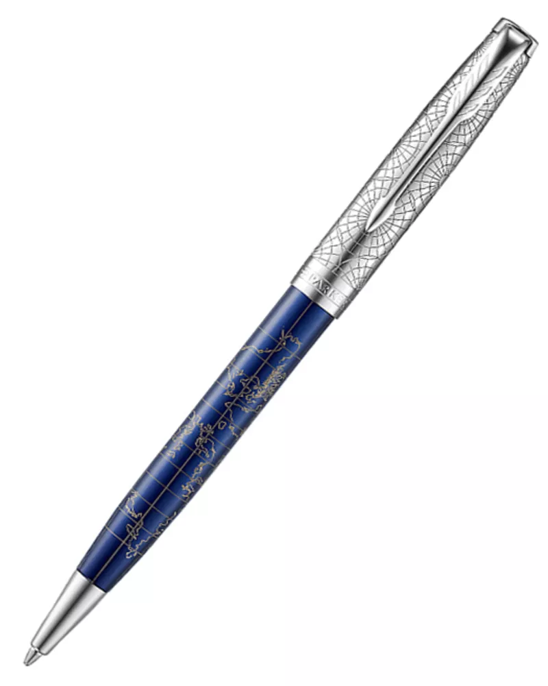 Ручка Parker SONNET 17 SE Atlas Blue Silver PT BP 88 332